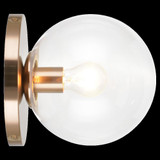 Matteo Lighting Cosmo Flush Mount, 1-Light, Aged Gold Brass, 7.9"W (WX06011AGCL 305XUUR) 
