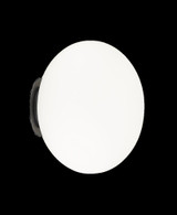 Matteo Lighting Mayu Flush Mount, 1-Light, Black, 10"W (WX12121BKOP 305XUV3) 