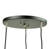 Artcraft Tote Pendant, 3-Light, Black, Black Shade, 16.5"W (SC13323BK 340431LC) 