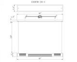 CWI Lighting Neva Chandelier, 1-Light, LED, Black, 36"W (1343P36-101-B 3069PD6) 