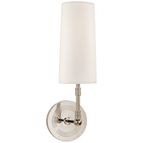 Visual Comfort & Co. Signature Collection Ziyi Wall Sconce, 1-Light, Polished Nickel, 13.75"H (TOB 2017PN-L CZZUR) 