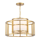 Brian Patrick Flynn for Crystorama Hulton 5 Light Luxe Gold Chandelier, Crystorama (9595-LG 2NTFC)