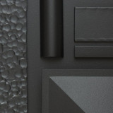 Hubbardton Forge Cuff Large Mini Pendant, 1-Light, Black, Clear Glass 