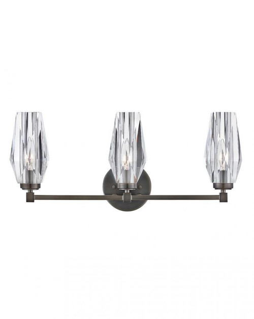 Hinkley Ana Medium Three Light Vanity Black Oxide 