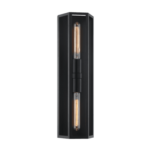 Matteo Lighting Creed Bath Vanity Light, 2-Light, LED, Matte Black, 20"H (W64512MB 305XTXC) 