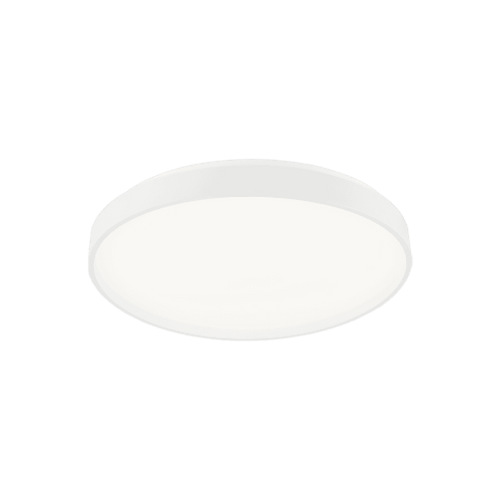 Matteo Lighting Alexandre Flush Mount, 1-Light, LED, White, White Acrylic Shade, 15"W (M10802WH 3060LP6) 