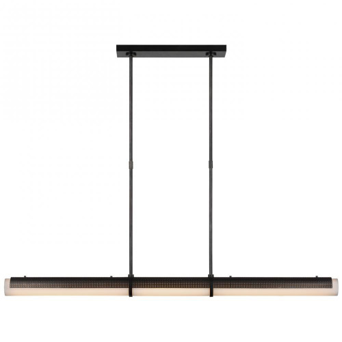 Visual Comfort & Co. Signature Collection Precision Large Linear Chandelier, 1-Light, LED, Bronze, 50"W (KW 5225BZ-WG CX03F) 
