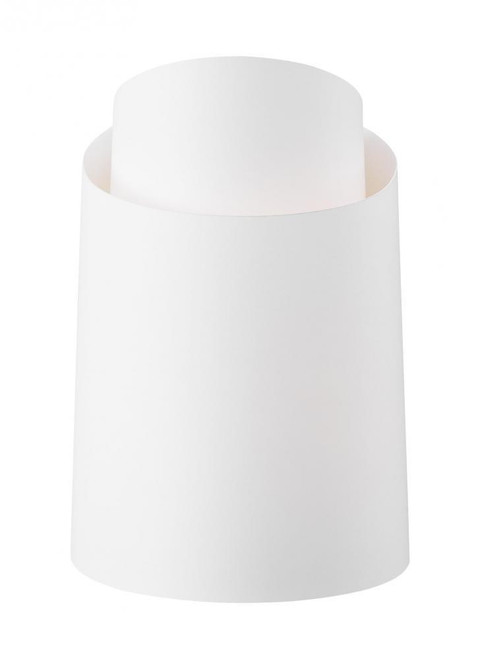 Visual Comfort & Co. Studio Collection Paerero Wall Sconce, 1-Light, Burnished Brass, White Shade, 9.38"H (EW1171BBS 706X48F) 