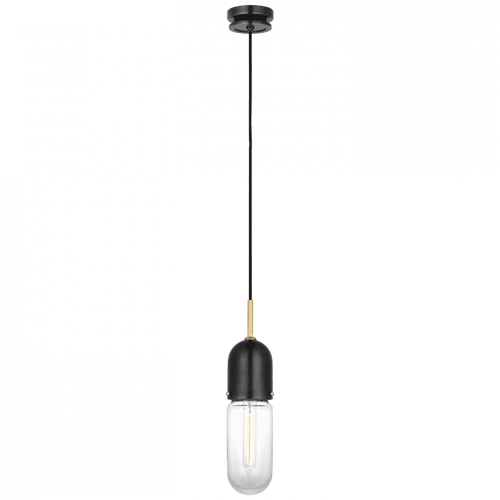 Visual Comfort & Co. Signature Collection Junio Pendant, 1-Light, LED, Bronze, Brass, 25"H (TOB 5645BZ/HAB-CG-1 D02TZ) 