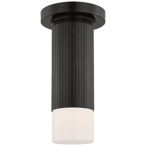 Visual Comfort & Co. Signature Collection Ace Mini Monopoint Flush Mount, 1-Light, LED, Bronze, 10.75"H (TOB 4350BZ-WG D00VW) 