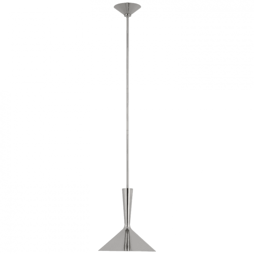 Visual Comfort & Co. Signature Collection Rosetta Medium Pendant, 1-Light, LED, Polished Nickel, 12"W (ARN 5540PN D01U0) 