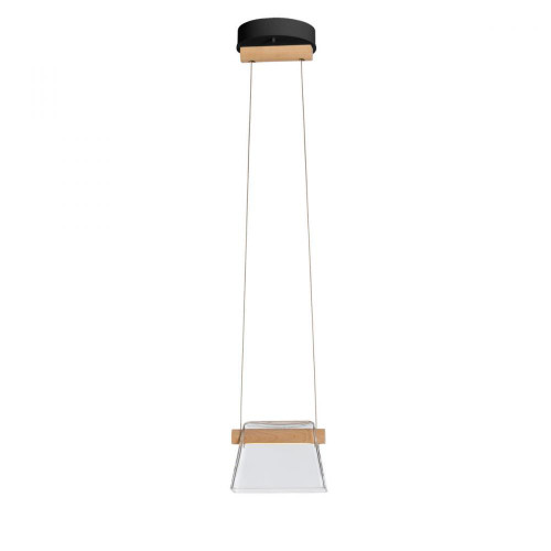 Hubbardton Forge Cowbell Mini Pendant, 1-Light, LED, Soft Gold, Clear, 6.3"W (151060-LED-STND-84-WD-ZM0560 5DDTGZ) 