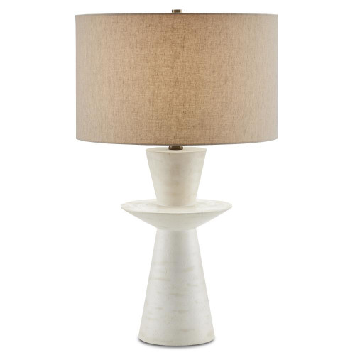 Currey and Company Cantata White Table Lamp 
