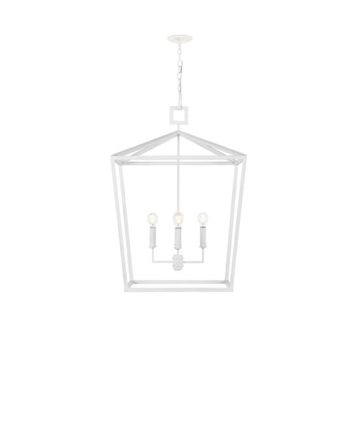 Currey and Company Denison Grande White Lantern 