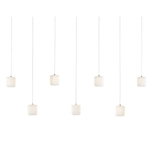 Currey and Company Dove 7-Light Linear Multi-Drop Pendant 
