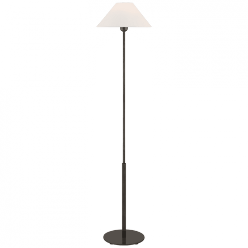 Visual Comfort & Co. Signature Collection Hackney Floor Lamp, 1-Light, Bronze, Linen Shade, 52.25"H (SP 1022BZ-L D05PM) 