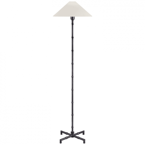 Visual Comfort & Co. Signature Collection Grenol Floor Lamp, 1-Light, Bronze, Linen Shade, 53"H (S 1177BZ-L D05R9) 