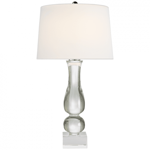 Visual Comfort & Co. Signature Collection Contemporary Contemporary Balustrade Table Lamp, 1-Light, Crystal, Linen Shade, 30"H (CHA 8646CG-L D07N9) 