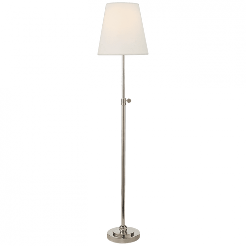 Visual Comfort & Co. Signature Collection Bryant Table Lamp, 1-Light, Polished Nickel, Linen Shade, 24.5"H (TOB 3007PN-L D07PD) 