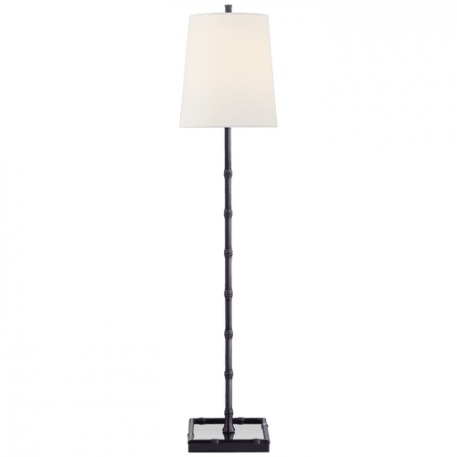 Visual Comfort & Co. Signature Collection Grenol Buffet Lamp, 1-Light, Bronze, Linen Shade, 32.5"H (S 3177BZ-L D31JA) 