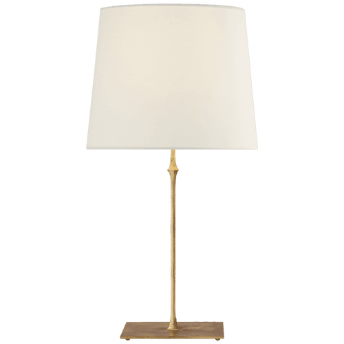 Visual Comfort & Co. Signature Collection Dauphine Table Lamp, 1-Light, Gilded Iron, Linen Shade, 31.5"H (S 3401GI-L D31JC) 