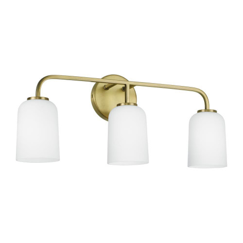 Capital Lawson Vanity Light, Aged Brass, 23.5"W 