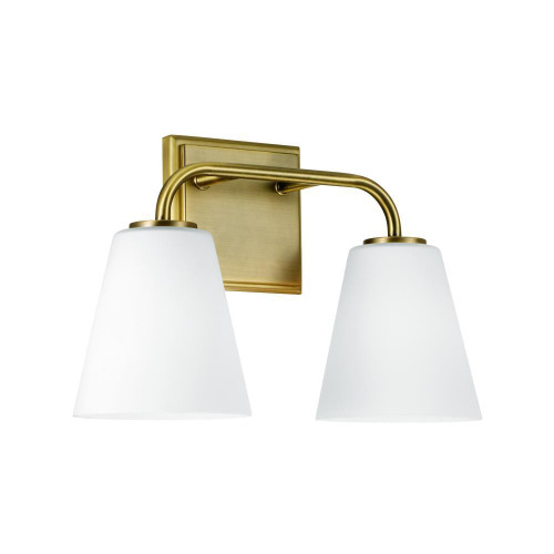 Capital Brody Vanity Light, Aged Brass, 14.5"W 