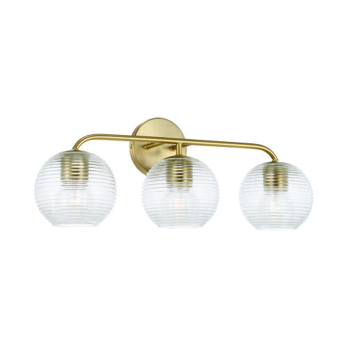 Capital Dolan Vanity Light, Matte Brass, 24.5"W 
