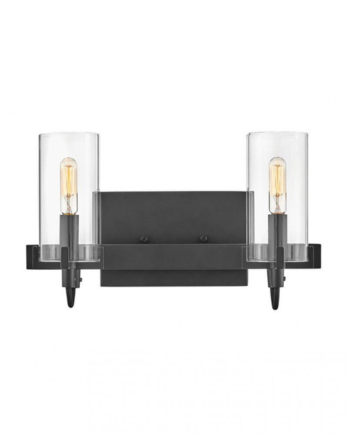 Hinkley Ryden Two Light Vanity Black 