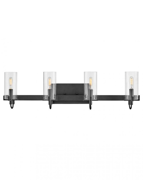 Hinkley Ryden Four Light Vanity Black 