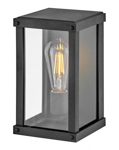 Hinkley Beckham Extra Small Wall Mount Lantern Aged Zinc 