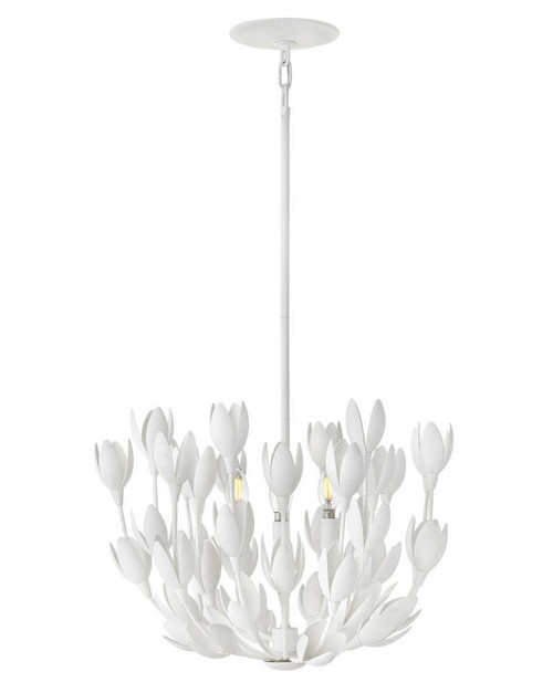 Hinkley Flora Medium Single Tier Pendant Textured Plaster 