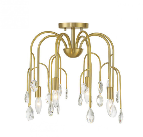 Savoy House Anholt Pendant, 4-Light, Noble Brass, 15.5"H (6-6684-4-127 ALTMQ) 