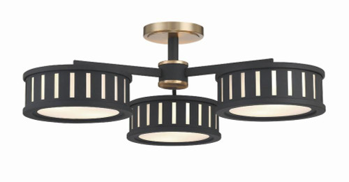 Crystorama Kendal Semi Flush Mount 
