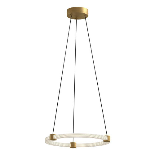 Kuzco Lighting Inc Bruni 16-in Brushed Gold LED Pendant 