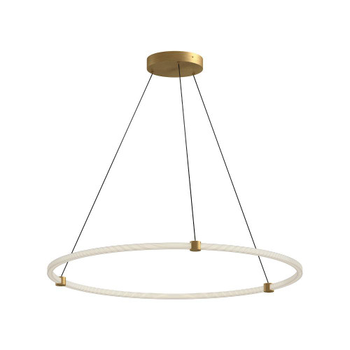 Kuzco Lighting Inc Bruni 40-in Brushed Gold LED Pendant 