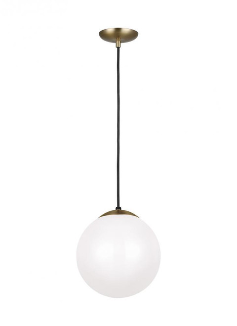 Visual Comfort & Co. Studio Collection Leo - Hanging Globe Pendant, 1-Light, LED, Satin Brass, 10"W (6020EN3-848 70709RN) 