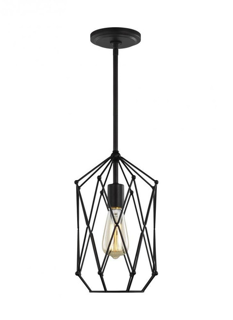 Visual Comfort & Co. Studio Collection Zarra Lantern, 1-Light, Midnight Black, 13.25"H (5134101-112 70707TW) 
