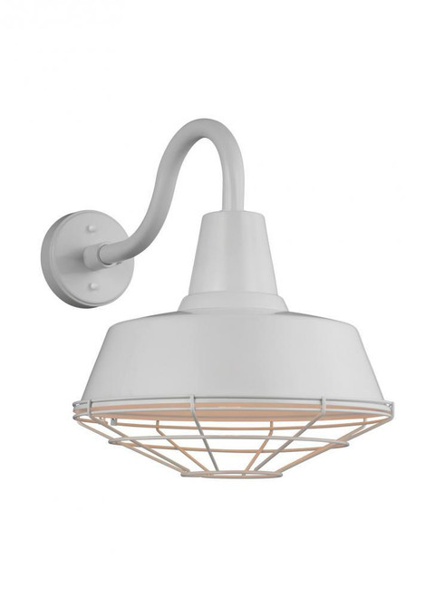 Visual Comfort & Co. Studio Collection Barn Light Outdoor Wall Sconce, Cage Only, White, 14.38"Dia (97374-15 706X83Z) 