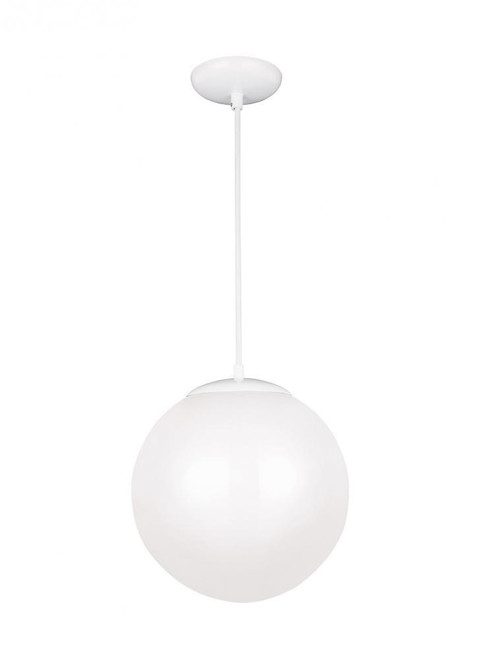 Visual Comfort & Co. Studio Collection Leo - Hanging Globe Pendant, 1-Light, LED, White, 14"Dia (6024EN3-15 70709RY) 