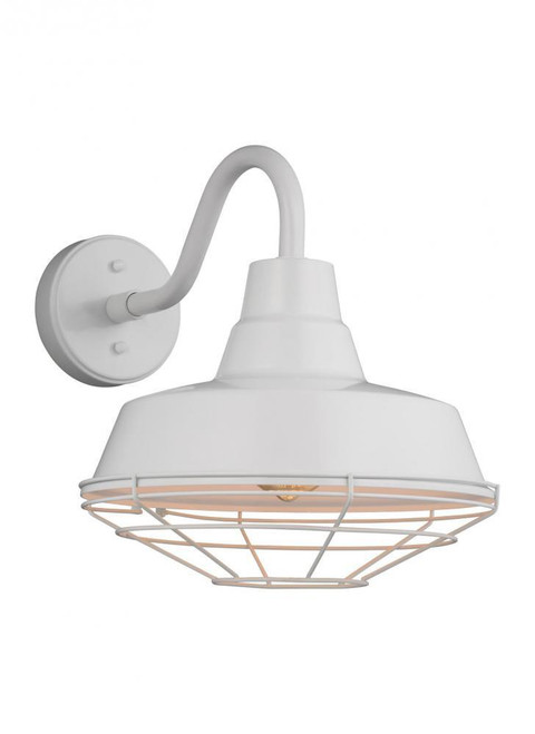 Visual Comfort & Co. Studio Collection Barn Light Outdoor Wall Sconce, Cage Only, White, 12.38"Dia (96374-15 706X83Y) 