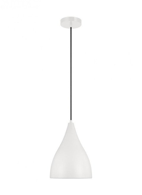 Visual Comfort & Co. Studio Collection Oden Small Pendant, 1-Light, LED, Matte White, 9"W (6545301EN3-115 70705VM) 
