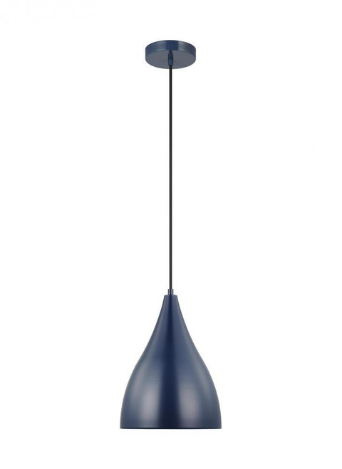 Visual Comfort & Co. Studio Collection Oden Small Pendant, 1-Light, LED, Navy, 9"W (6545301EN3-127 70705VP) 