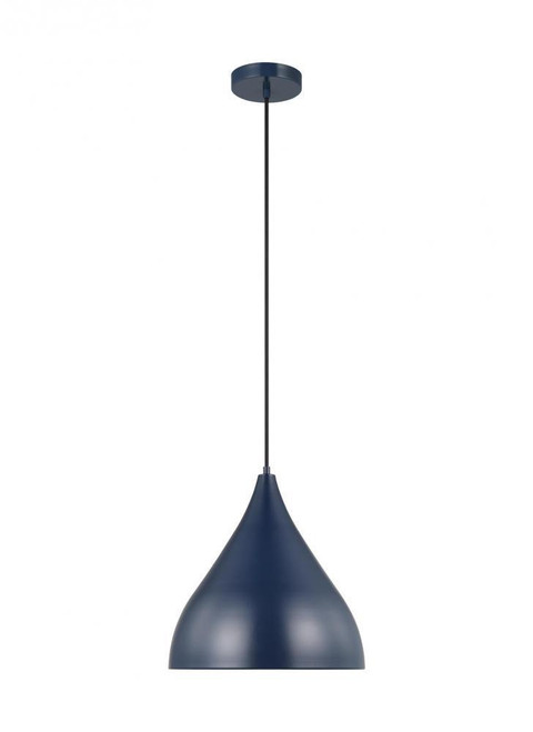 Visual Comfort & Co. Studio Collection Oden Medium Pendant, 1-Light, Navy, 14"W (6645301-127 70705VV) 