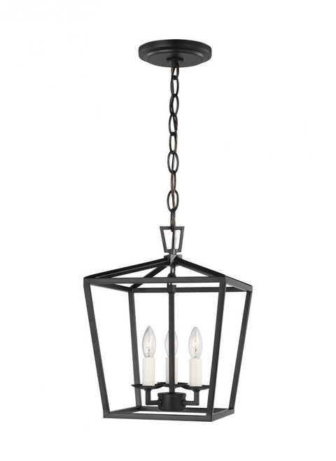 Visual Comfort & Co. Studio Collection Dianna Pendant, 3-Light, LED, Midnight Black, 9.75"W (5192603EN-112 707011K) 