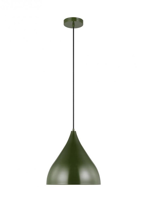 Visual Comfort & Co. Studio Collection Oden Medium Pendant, 1-Light, LED, Olive, 14"W (6645301EN3-145 70705W1) 