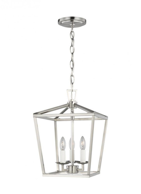 Visual Comfort & Co. Studio Collection Dianna Pendant, 3-Light, LED, Brushed Nickel, 9.75"W (5192603EN-962 707011M) 