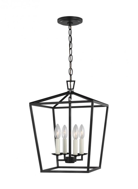 Visual Comfort & Co. Studio Collection Dianna Pendant, 4-Light, LED, Midnight Black, 12.5"W (5292604EN-112 707011N) 