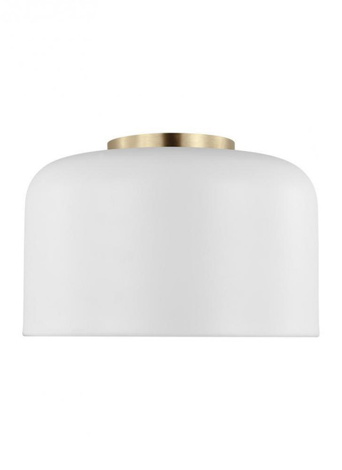 Visual Comfort & Co. Studio Collection Malone Flush Mount, 1-Light, Matte White, 10.75"W (7505401-115 70703Y5) 