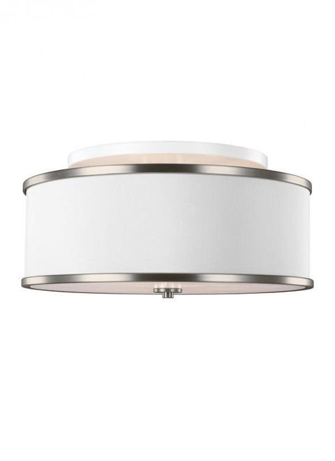 Visual Comfort & Co. Studio Collection Lennon Semi Flush Mount, 3-Light, Satin Nickel, 20"Dia (SF339SN 706X656) 